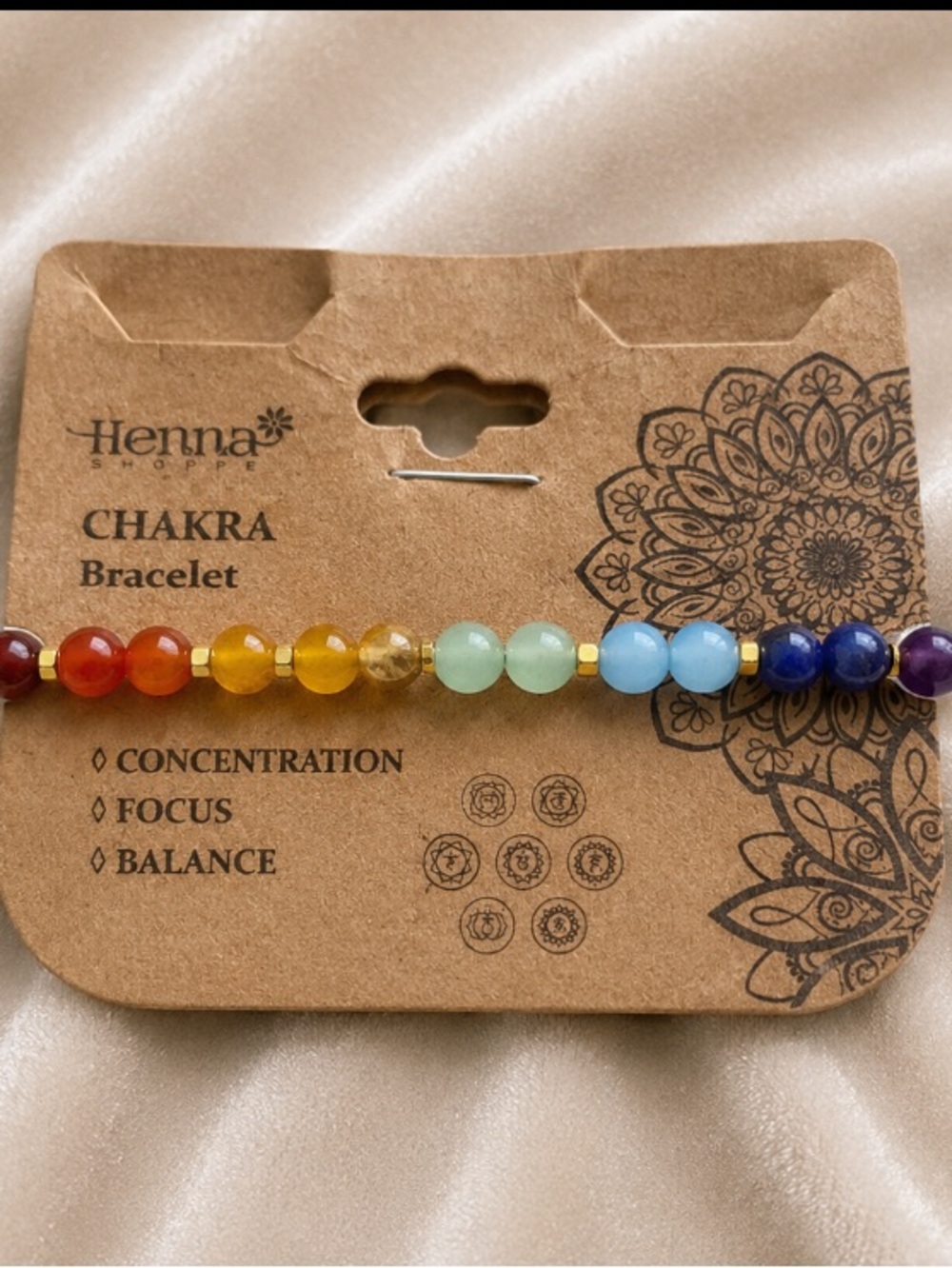 CHAKRA Rainbow Beaded Bracelet – Focus & Balance 💥🆕💥